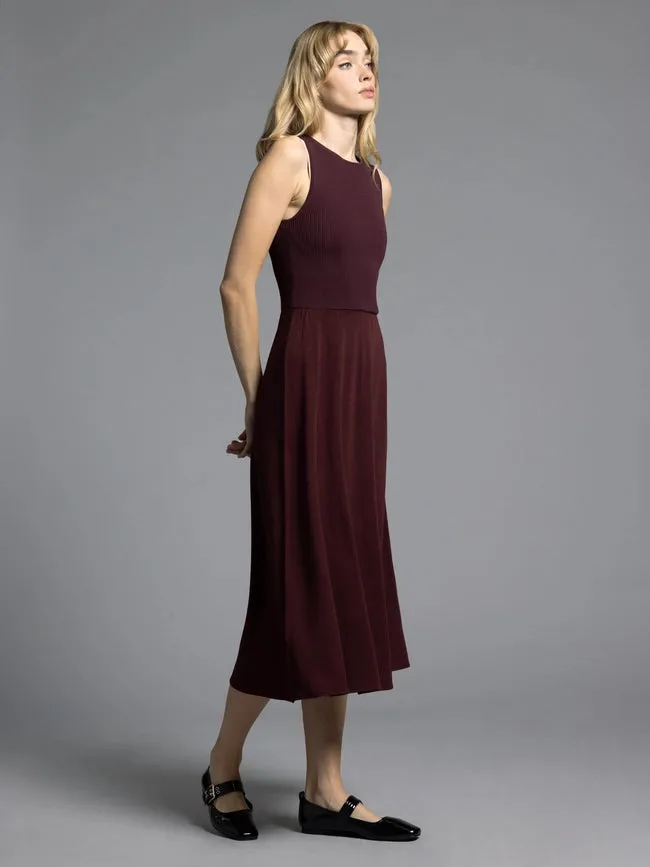 A Line Dress - Ariana Dress  DARK CHERRY