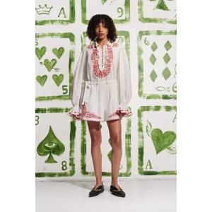 Alemais Hearts Embroidered Shirt and Short Size AU 16