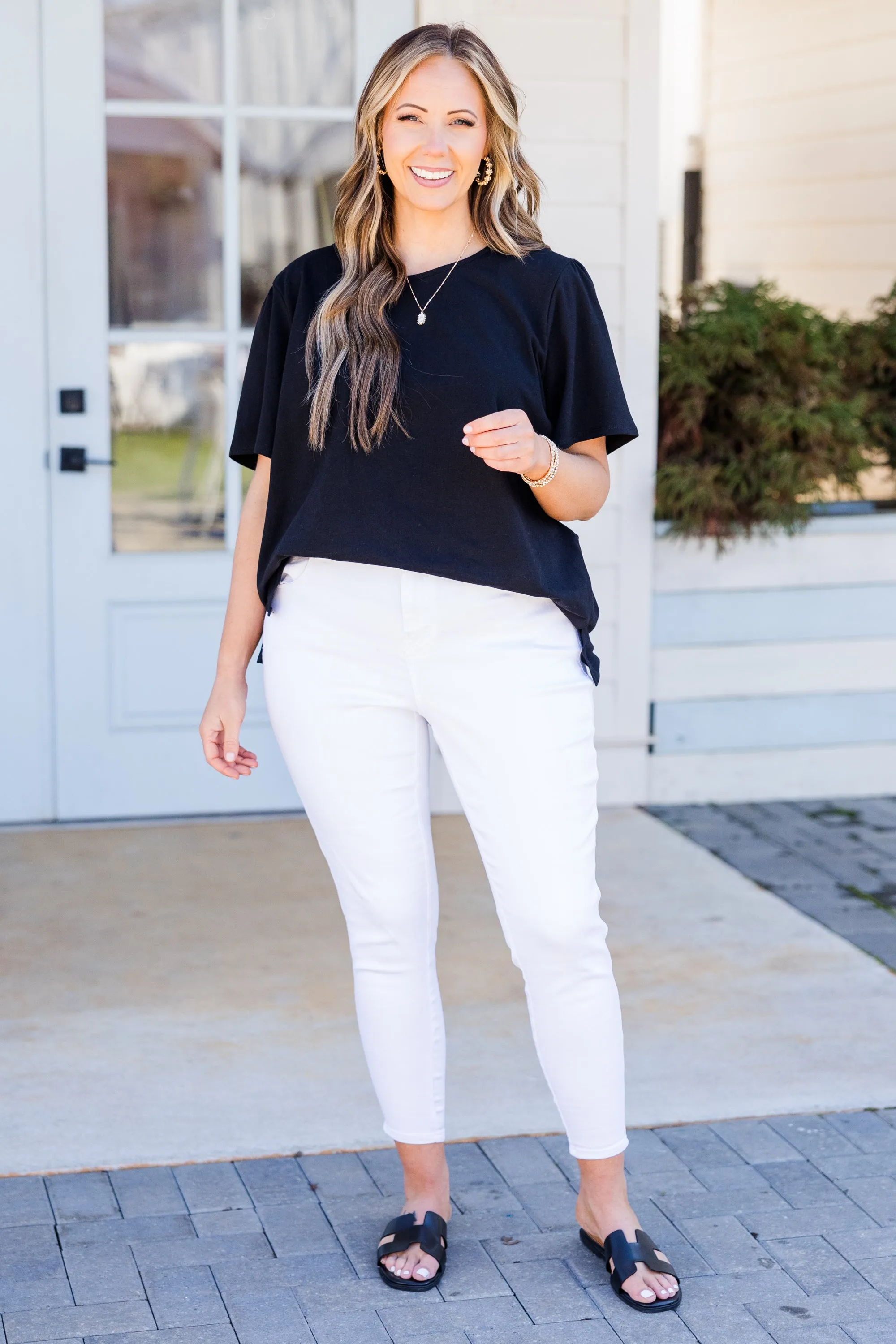 An Open Book Top, Black