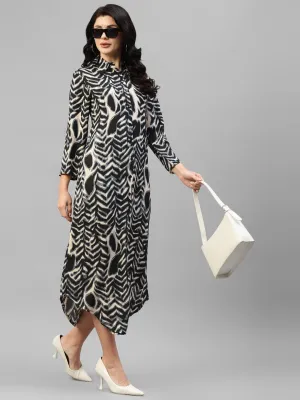 Animal Printed Summer Cool Women's Shirt Dress