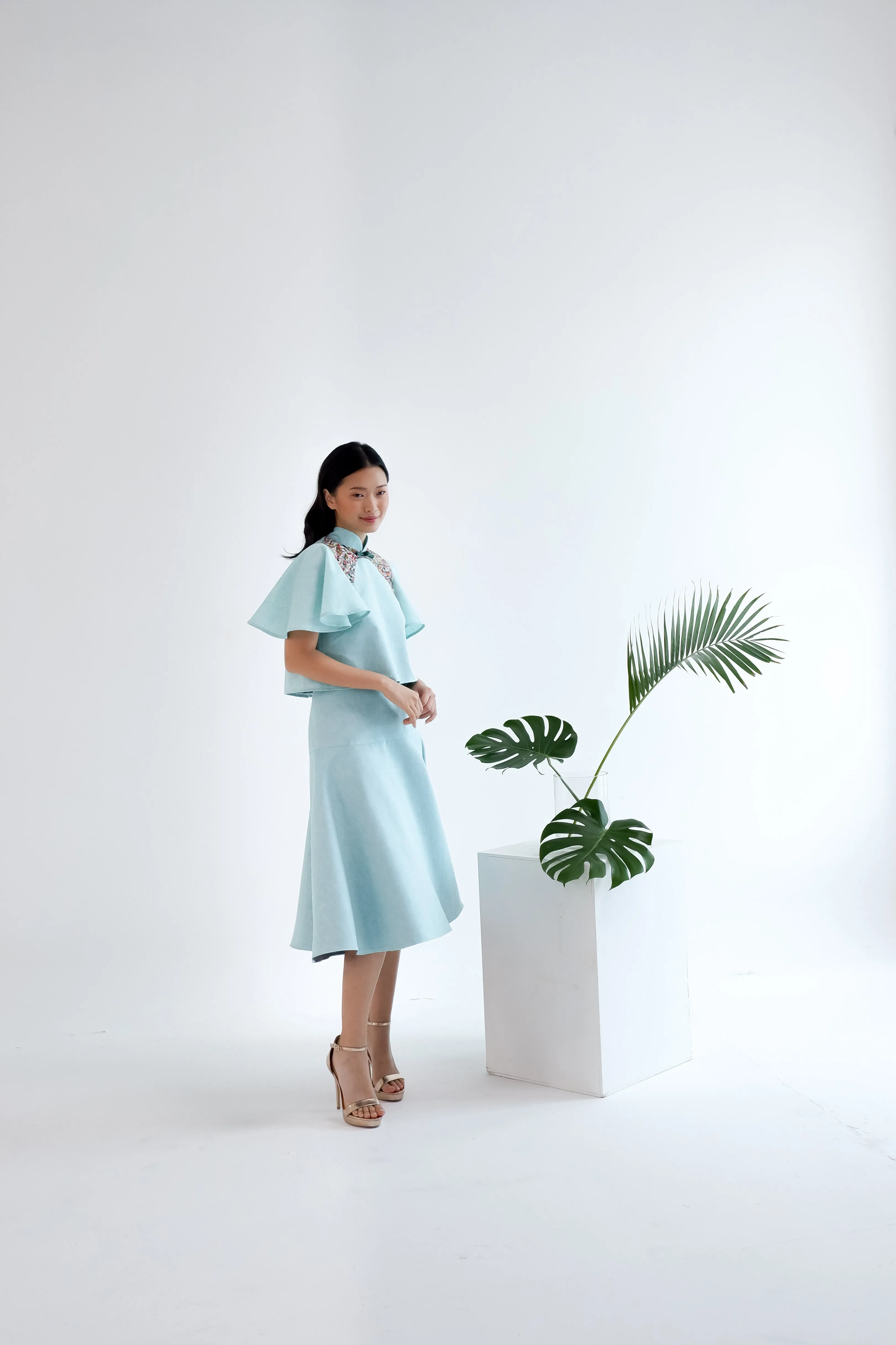 Artic Cotton Linen Cheongsam