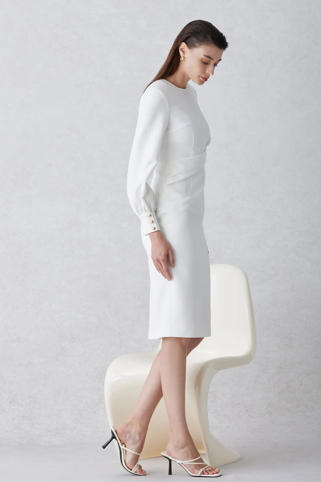 ASYMMETRY WAIST DRESS