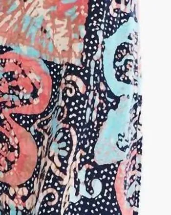 Batik Stamp Dress In Indigo Multi | Indigo Multi