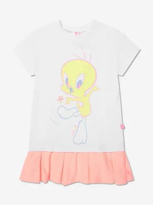 Billieblush Girls Tweety Bird T-Shirt Dress In White