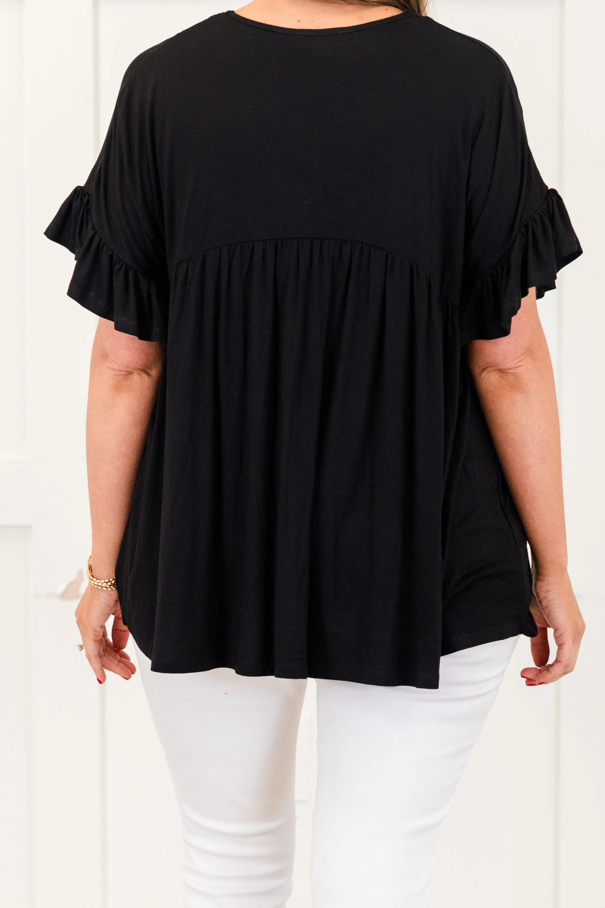 Bittersweet Beginnings Top, Black