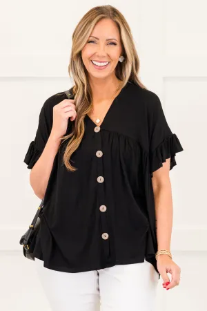 Bittersweet Beginnings Top, Black