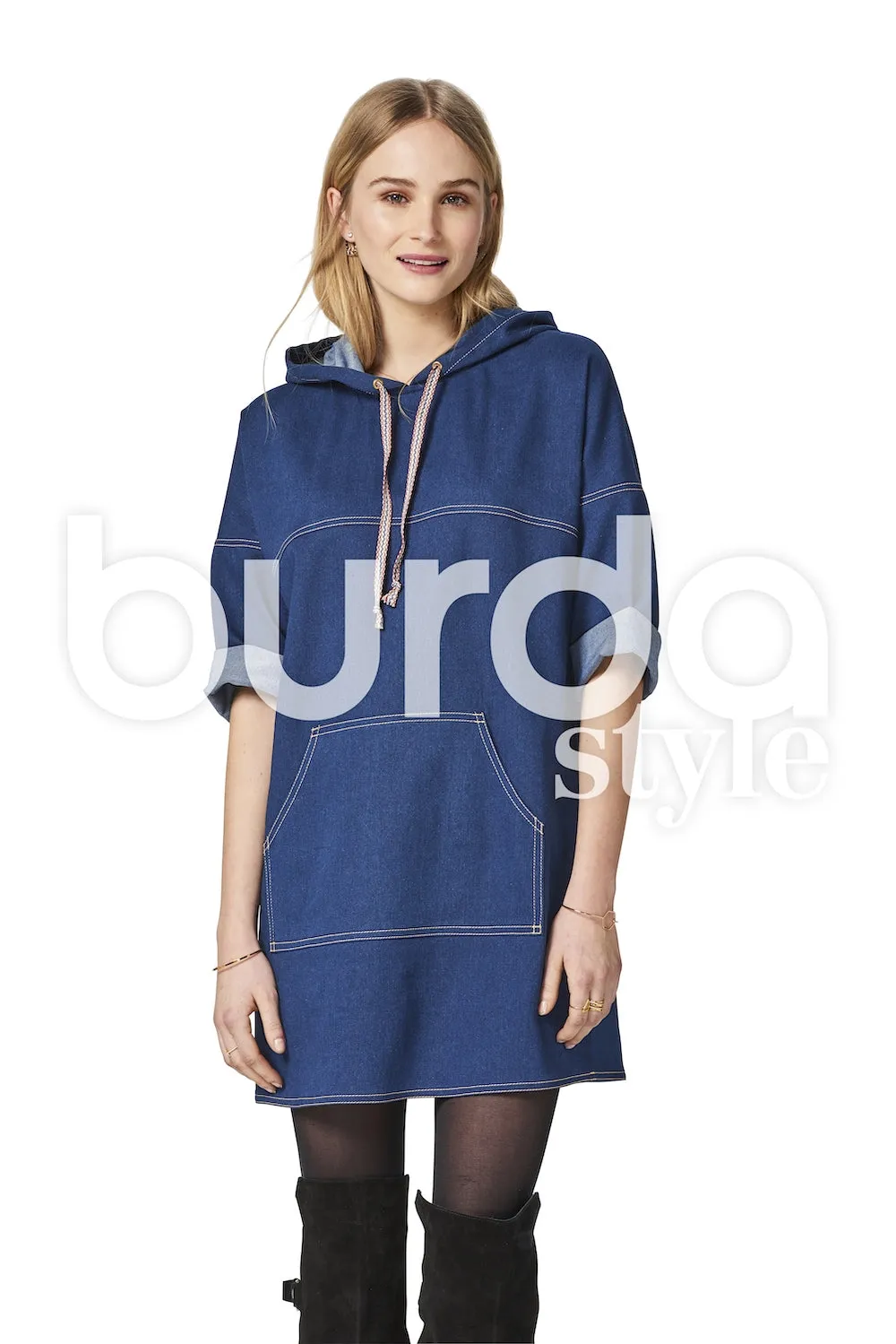 Burda Pattern 6475 Misses' Hooded Dress (6-18)