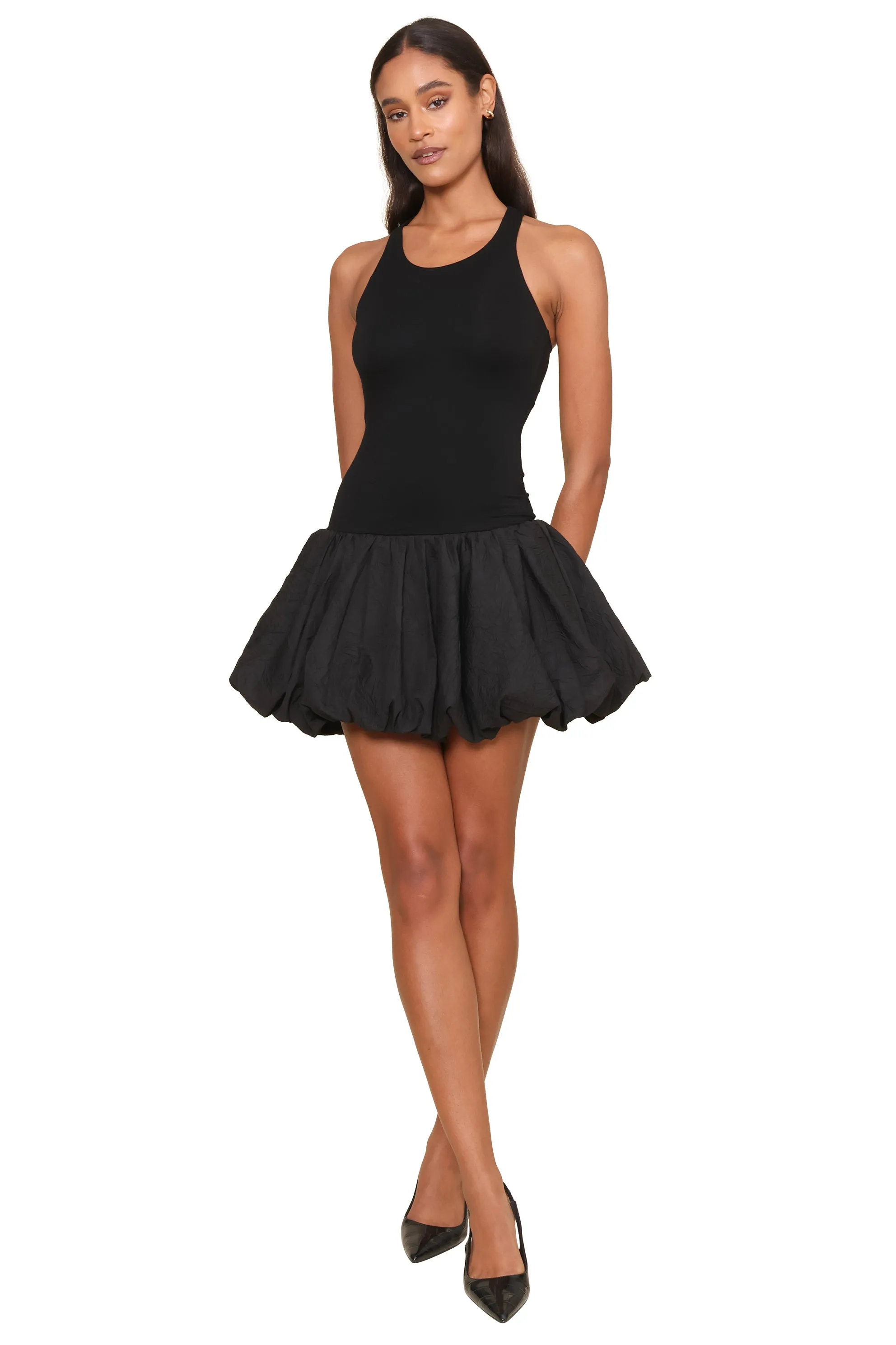 Carly Mixed Media Dress