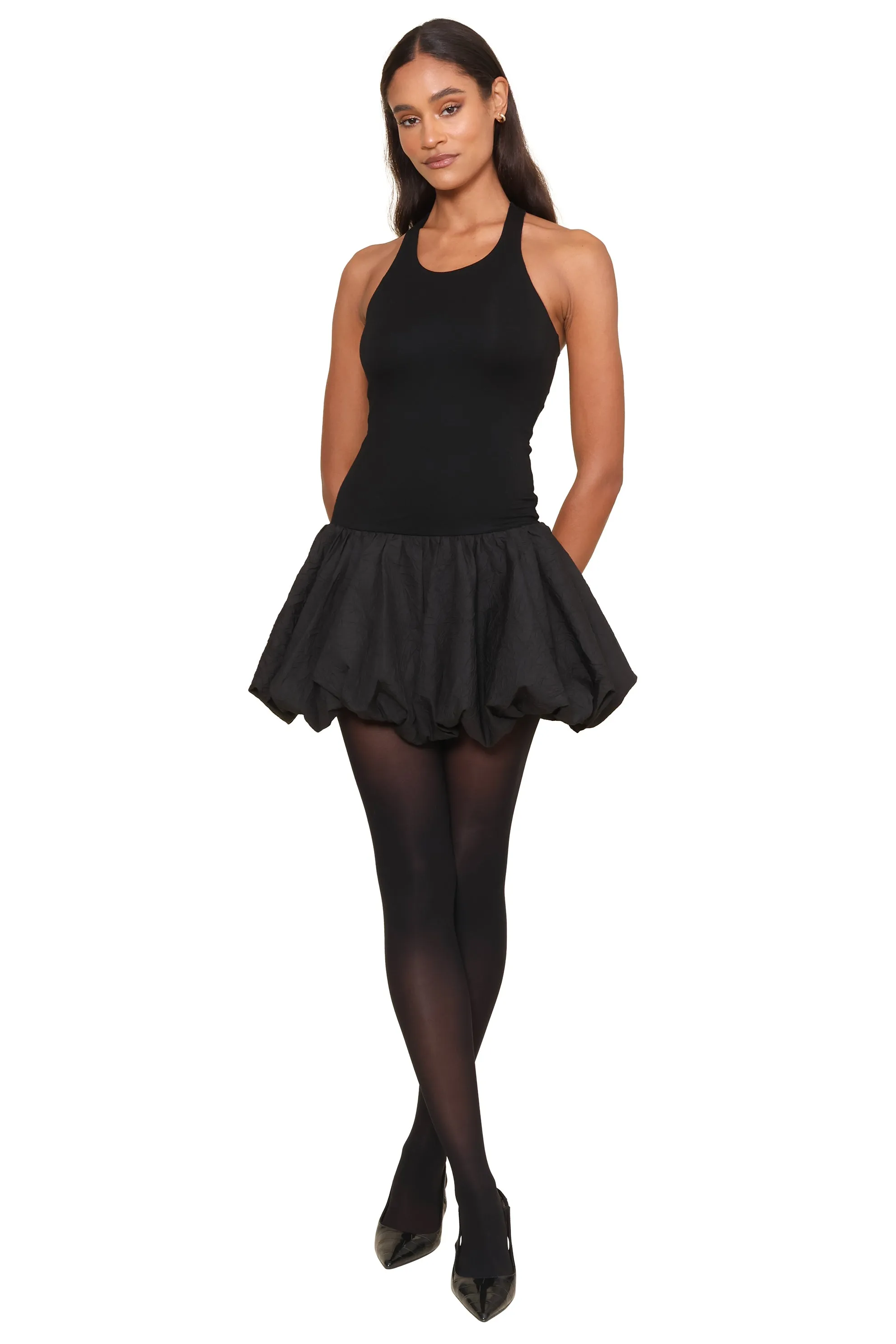 Carly Mixed Media Dress