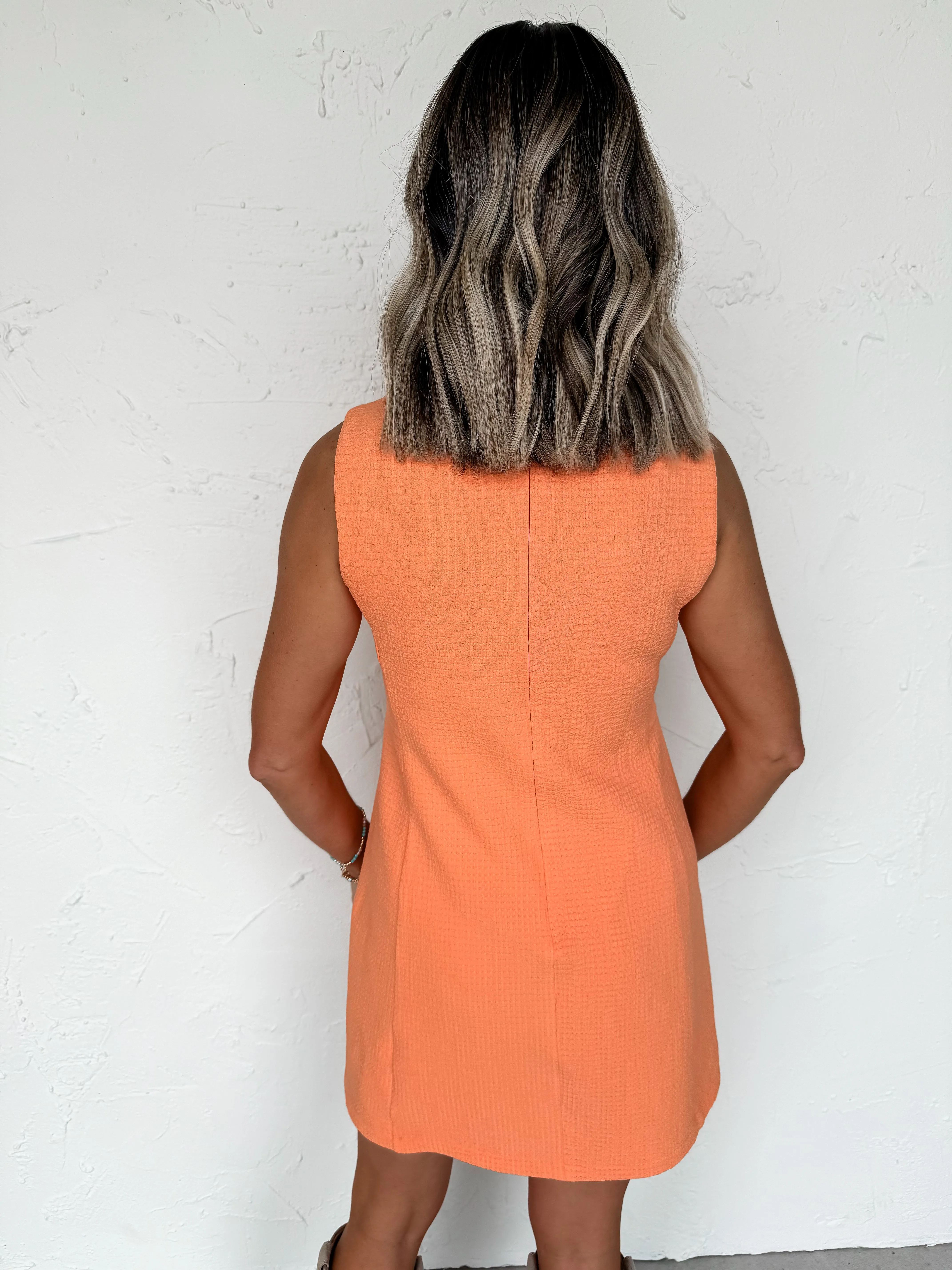 Casually Effortless Textured Mini Dress