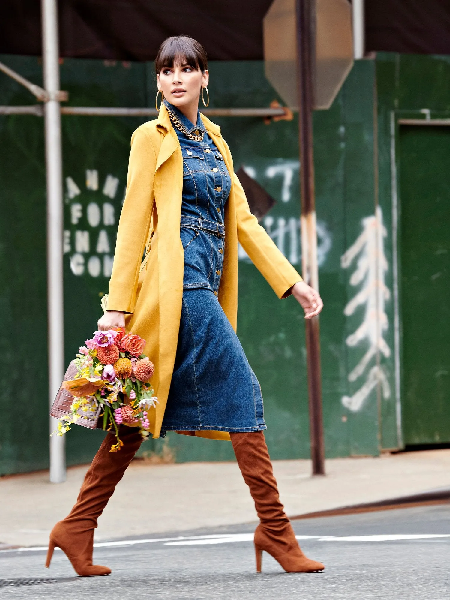 Denim Utility Shirtdress - NYC Strong Collection