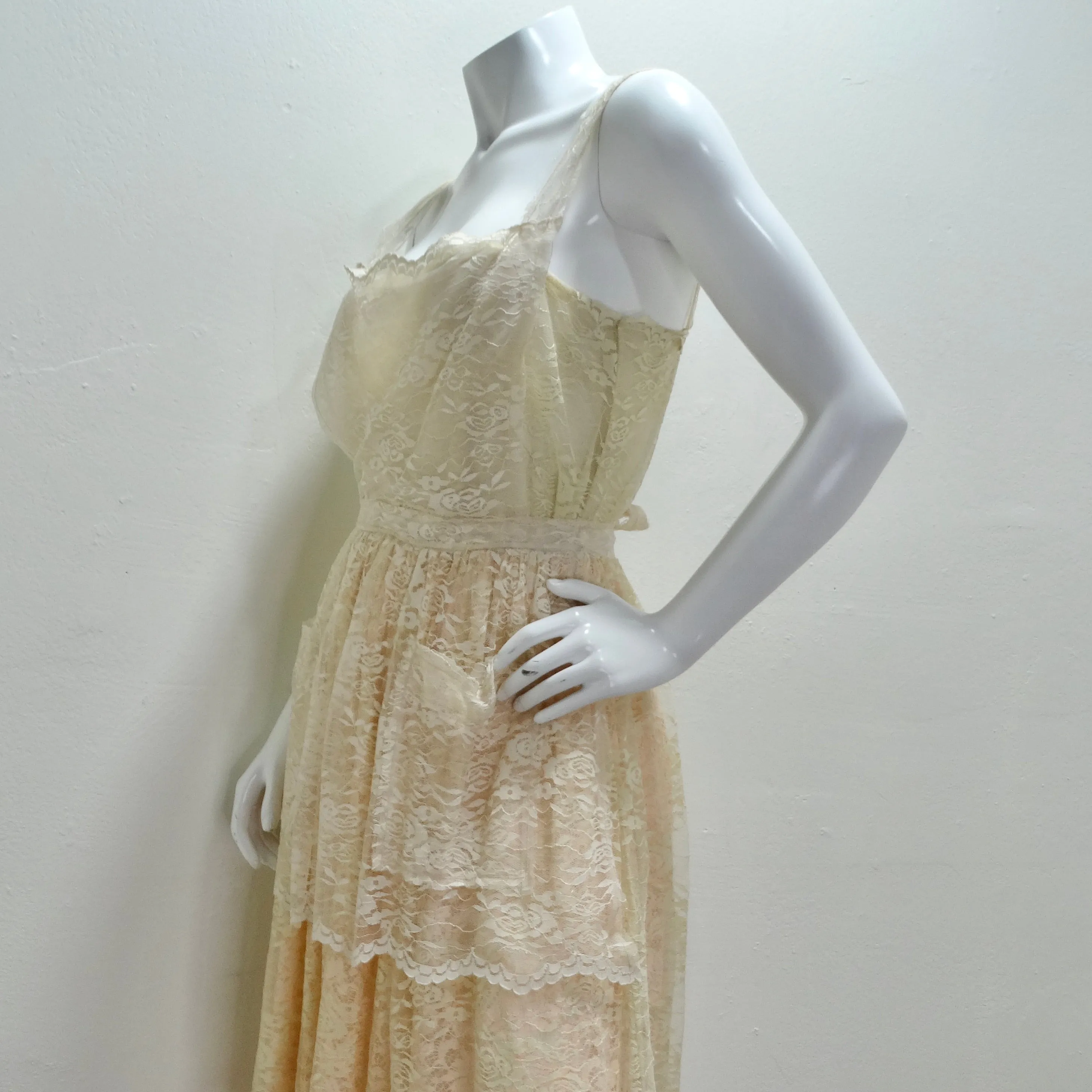 Dolce & Gabbana Baby Pink Lace Dress