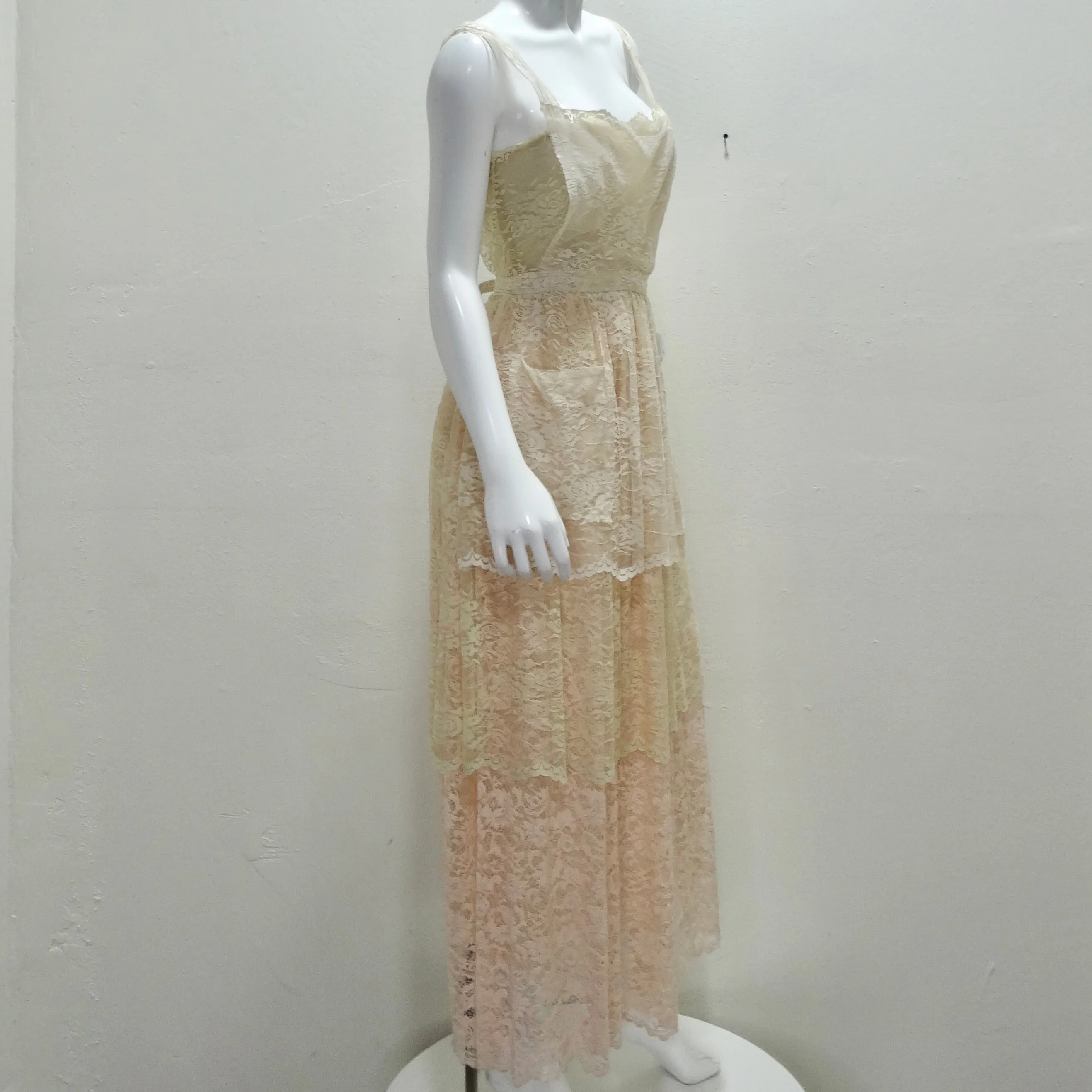 Dolce & Gabbana Baby Pink Lace Dress