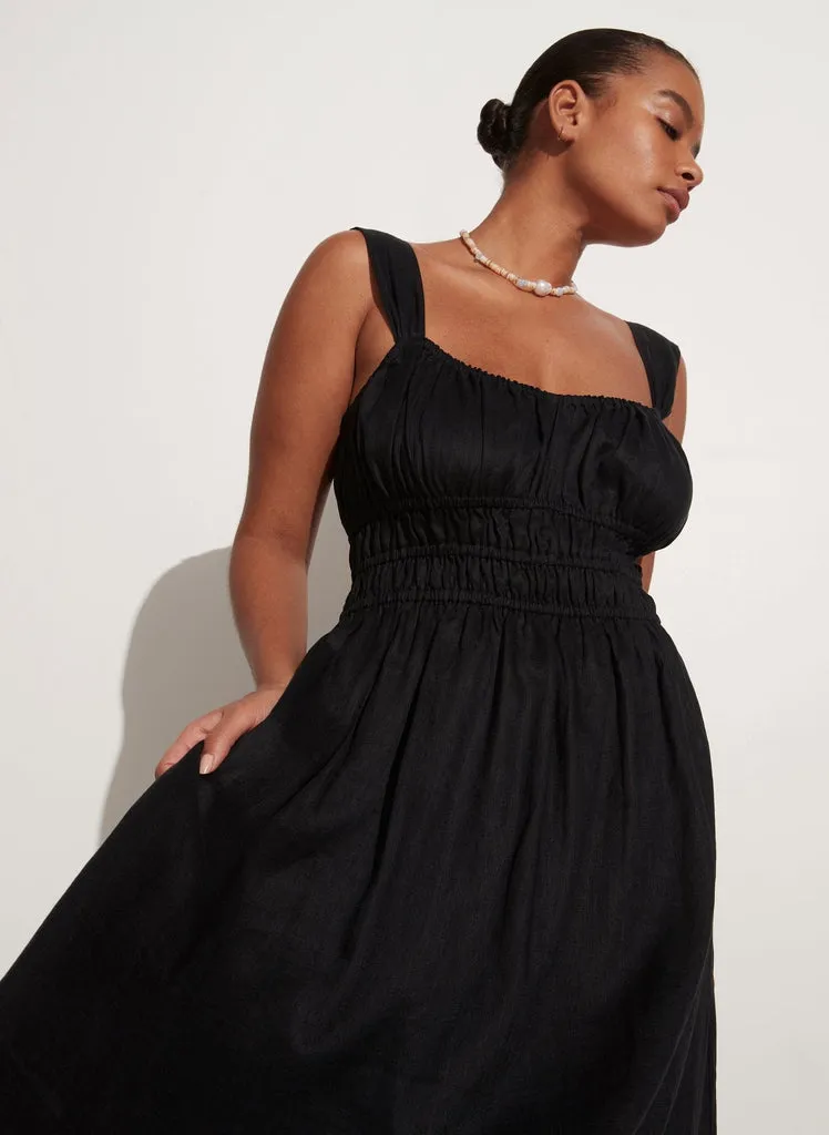 Emory Midi Dress - Black