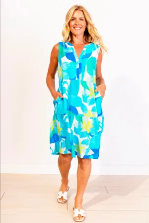 ESCAPE - TROPICAL FLORAL PARADISE DRESS - E85515