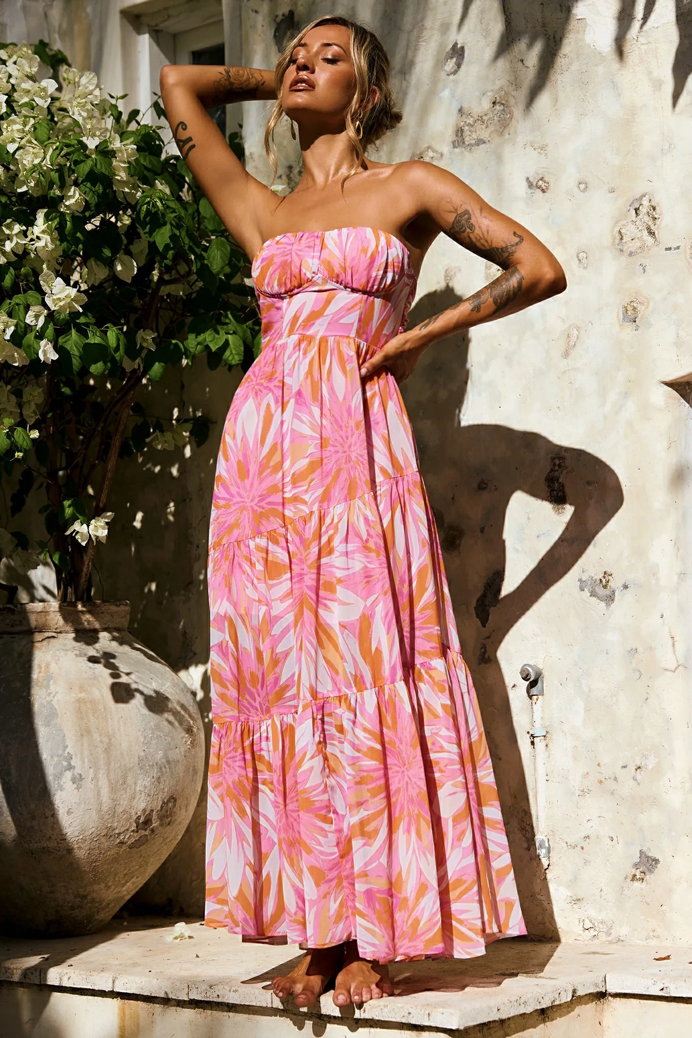 Essential Extreme Maxi Dress - Pink