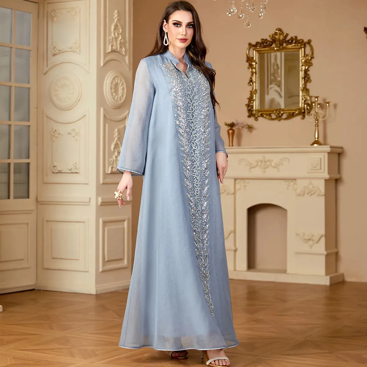 Experience The Elegance Beads Abaya