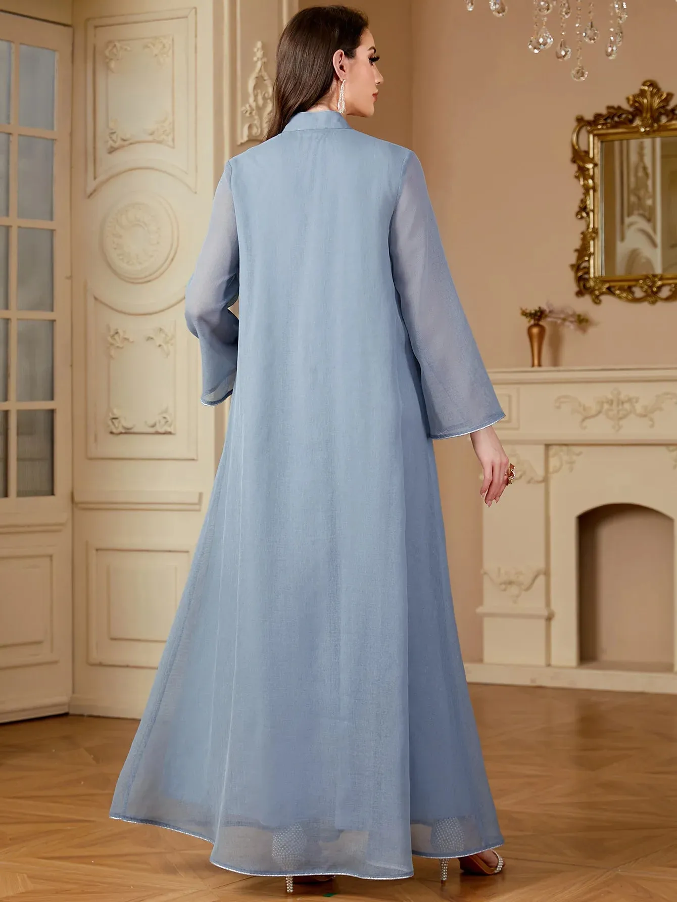 Experience The Elegance Beads Abaya
