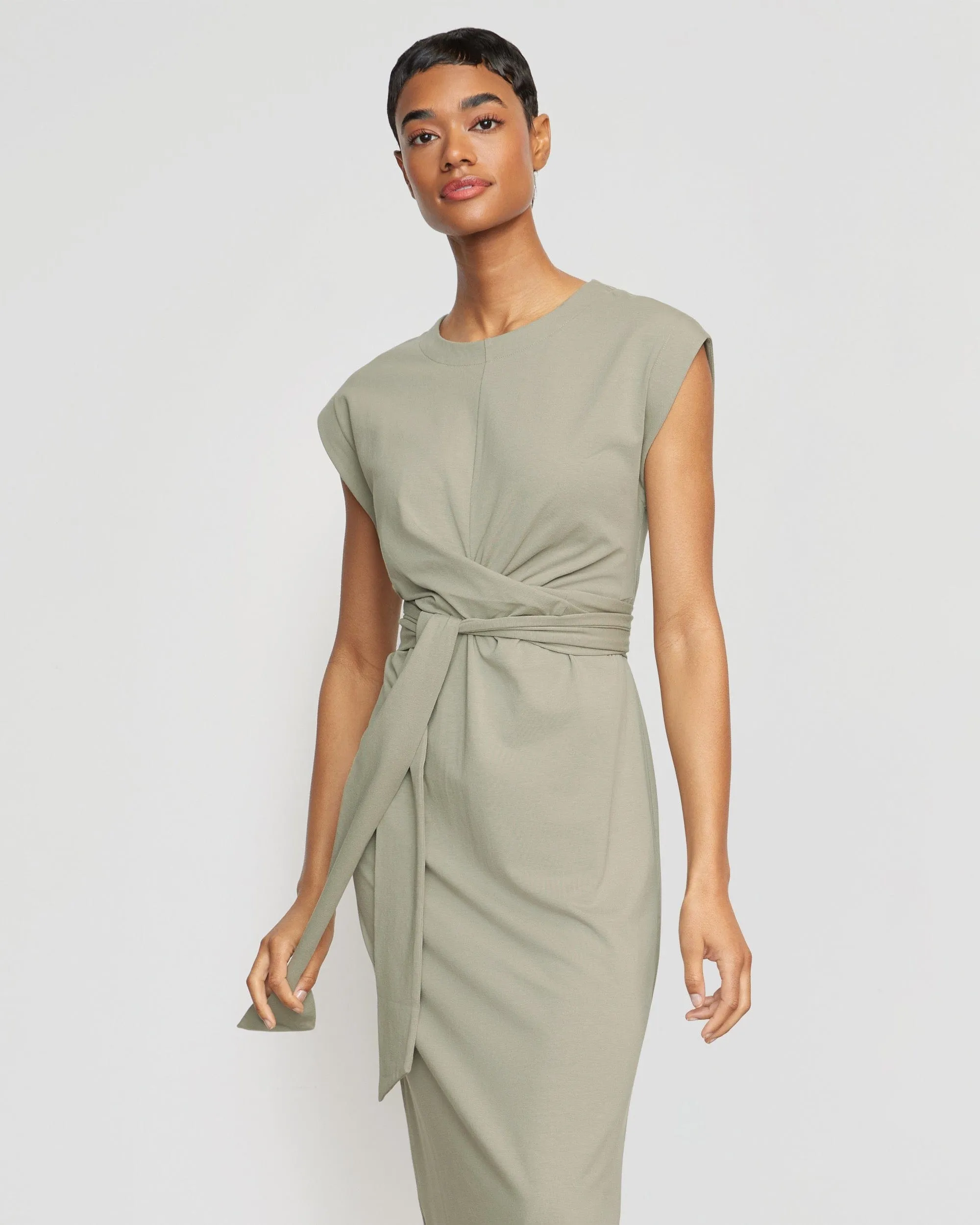 Fei Tie-Front Organic Cotton Dress