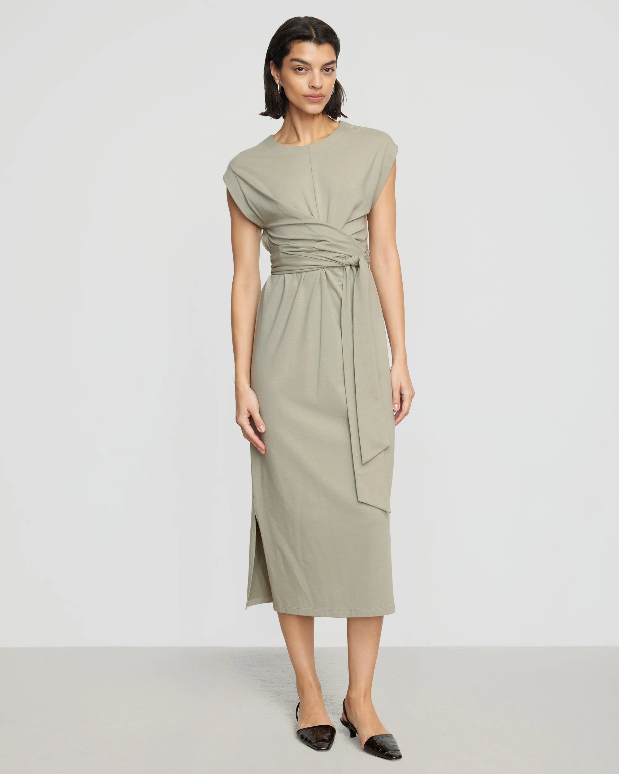 Fei Tie-Front Organic Cotton Dress