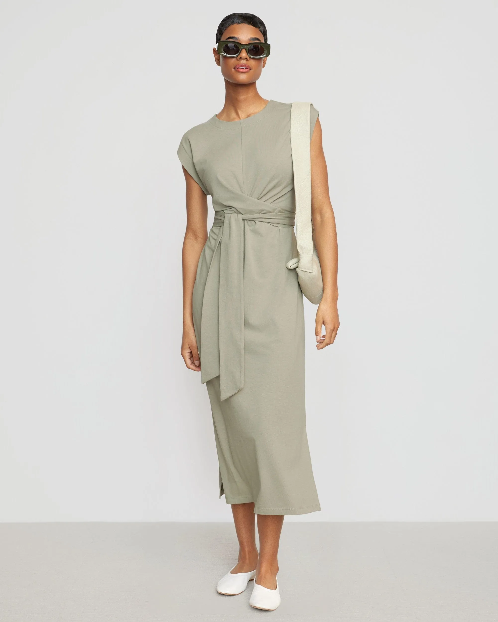 Fei Tie-Front Organic Cotton Dress