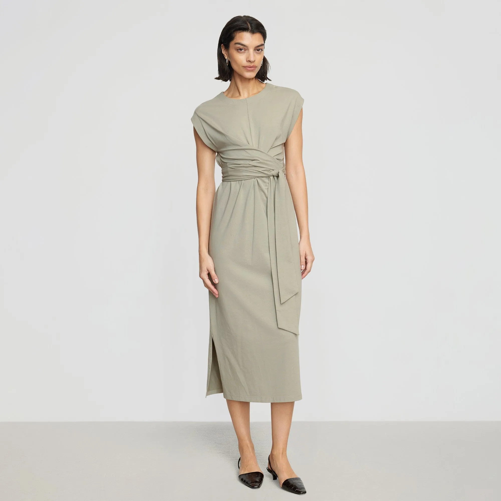 Fei Tie-Front Organic Cotton Dress