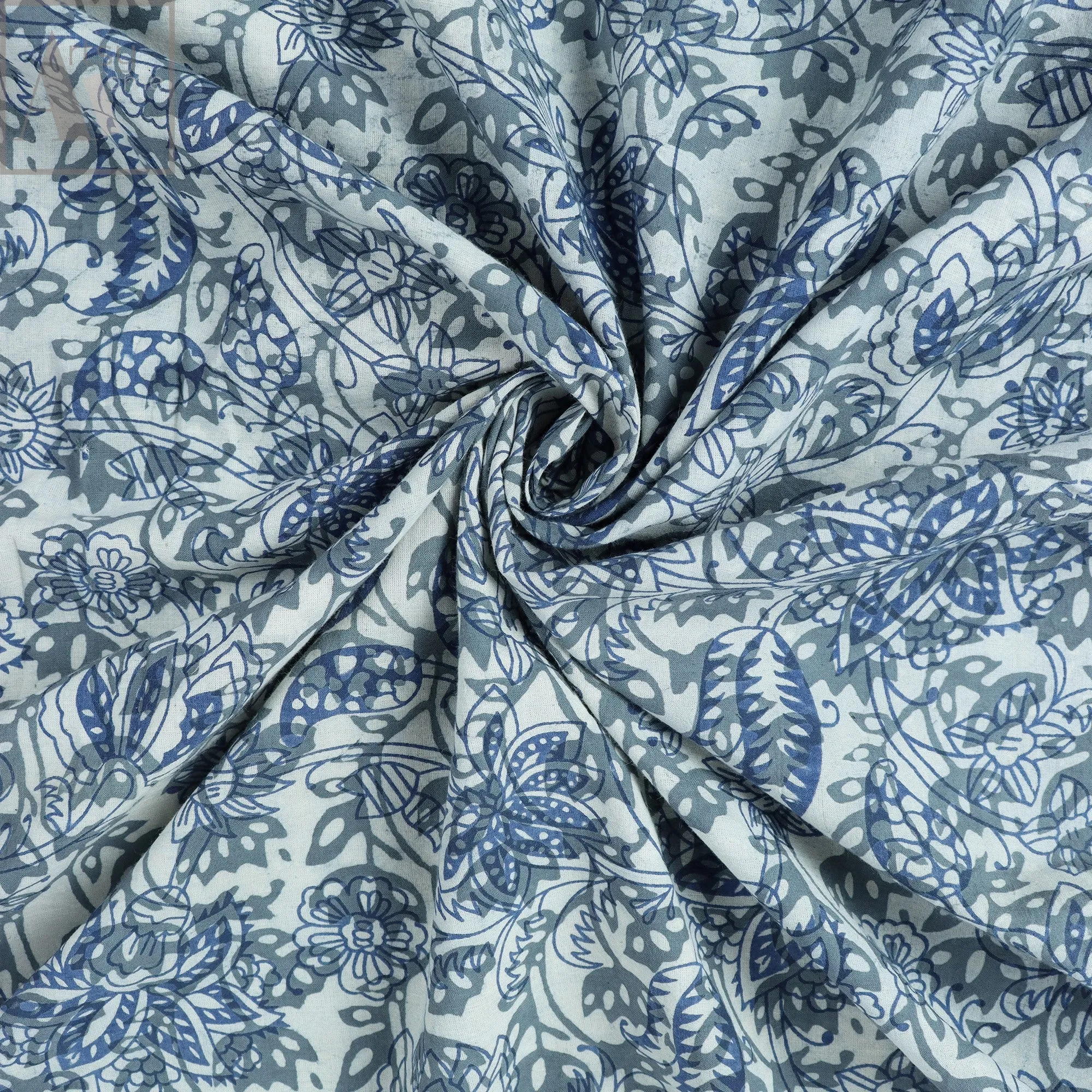 Floral Printed Voile Pure Cotton Fabric