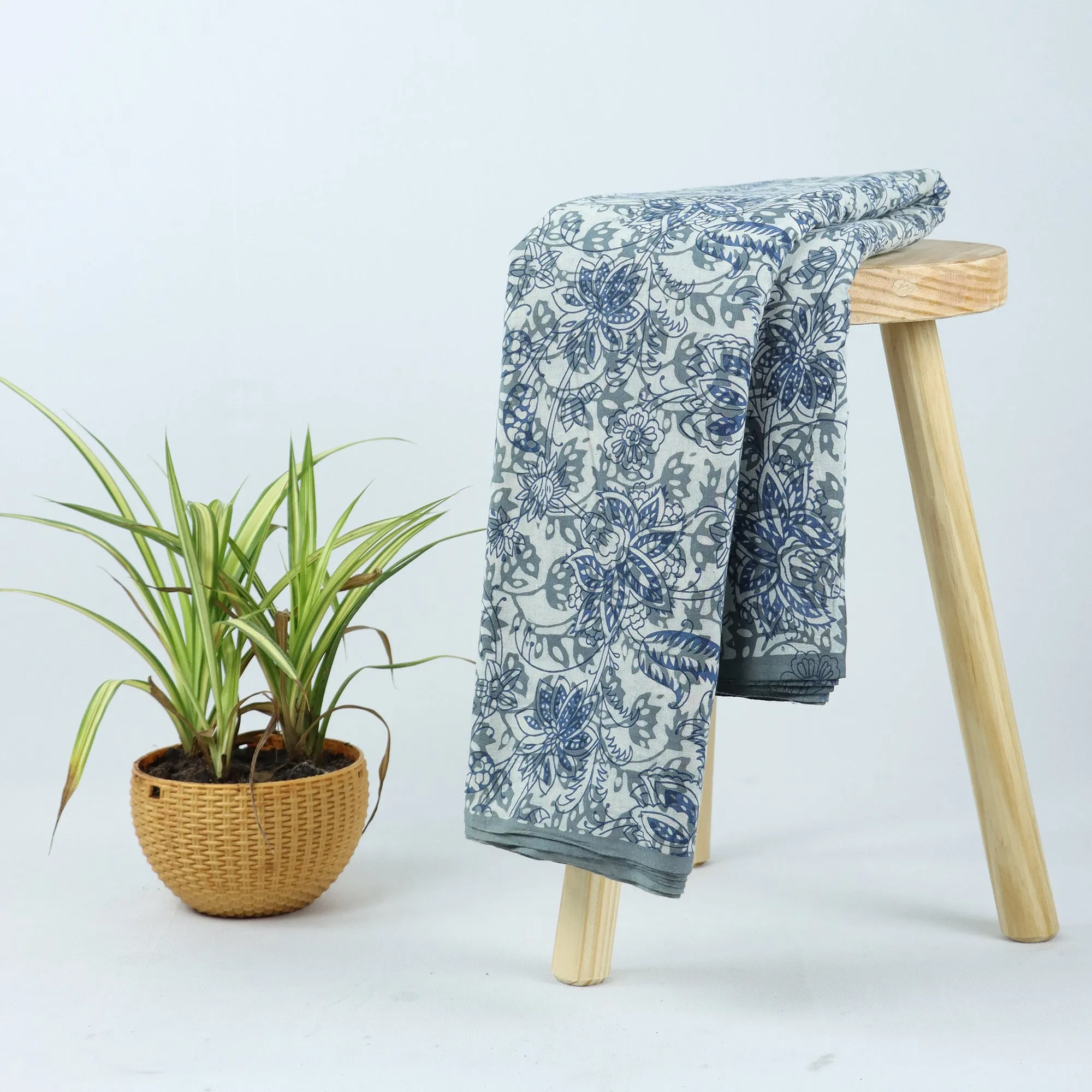 Floral Printed Voile Pure Cotton Fabric
