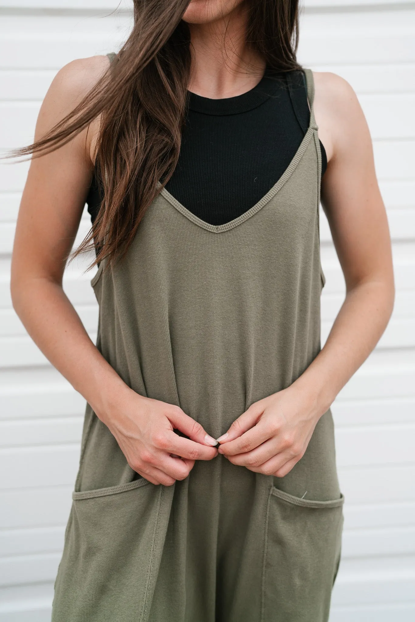 Flying Free Jumpsuit - Olive