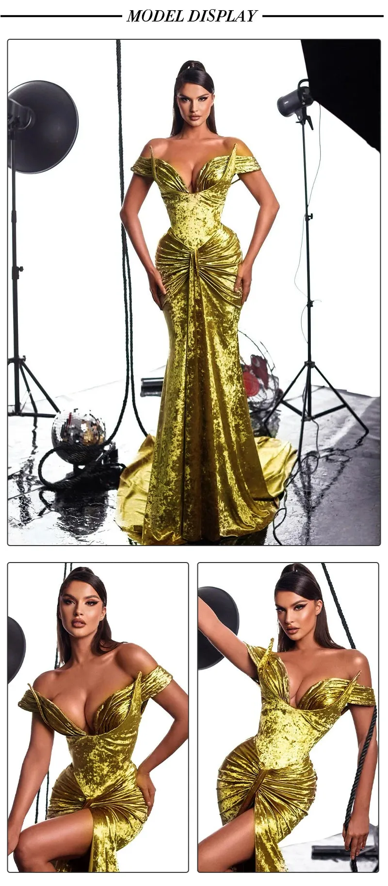Ginger Velvet Maxi Dress