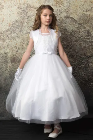 Gorgeous Scalloped Lace top First  Communion dress