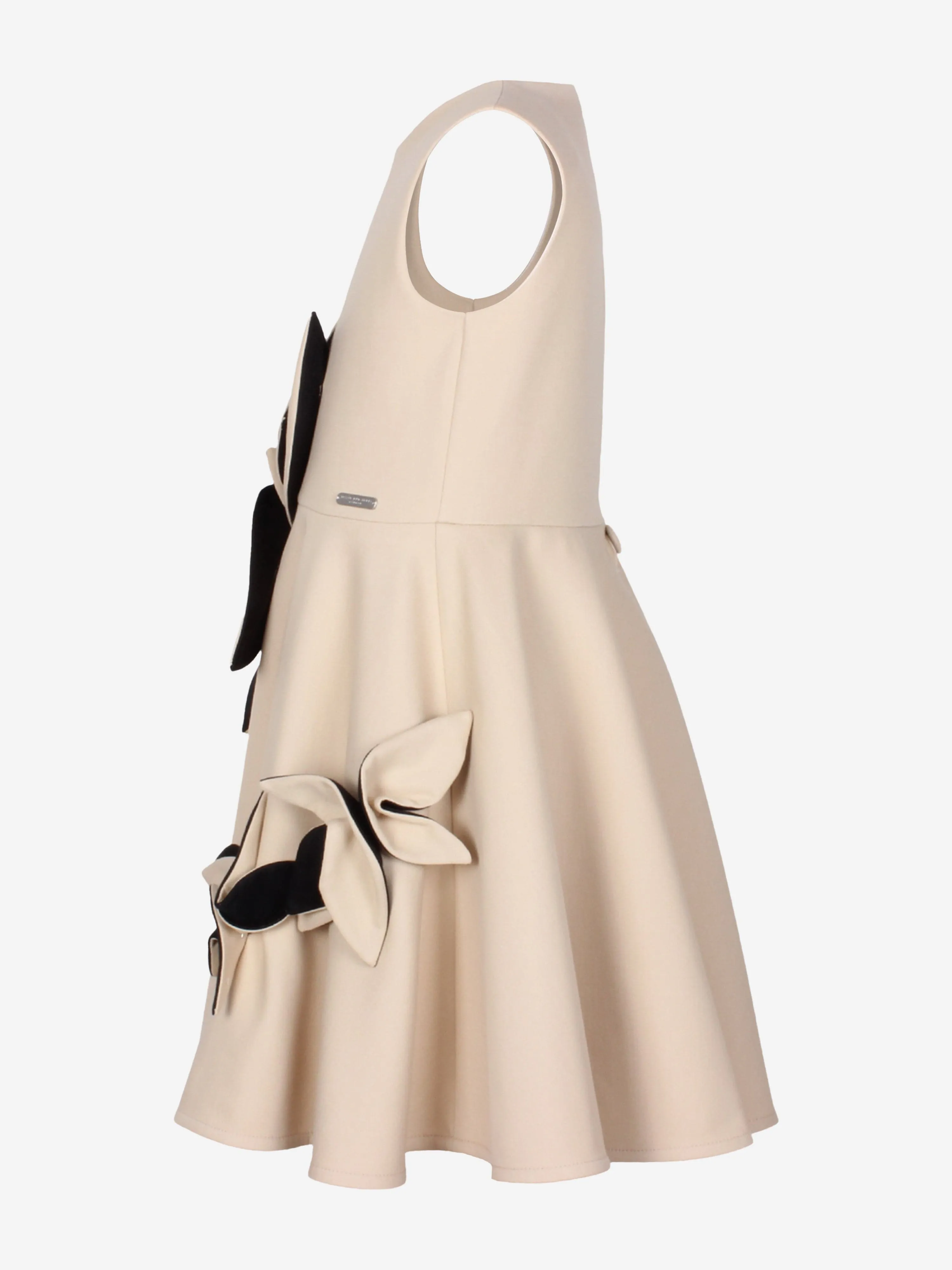 Jessie And James Girls Magnolia Sunset Flower Dress in Beige