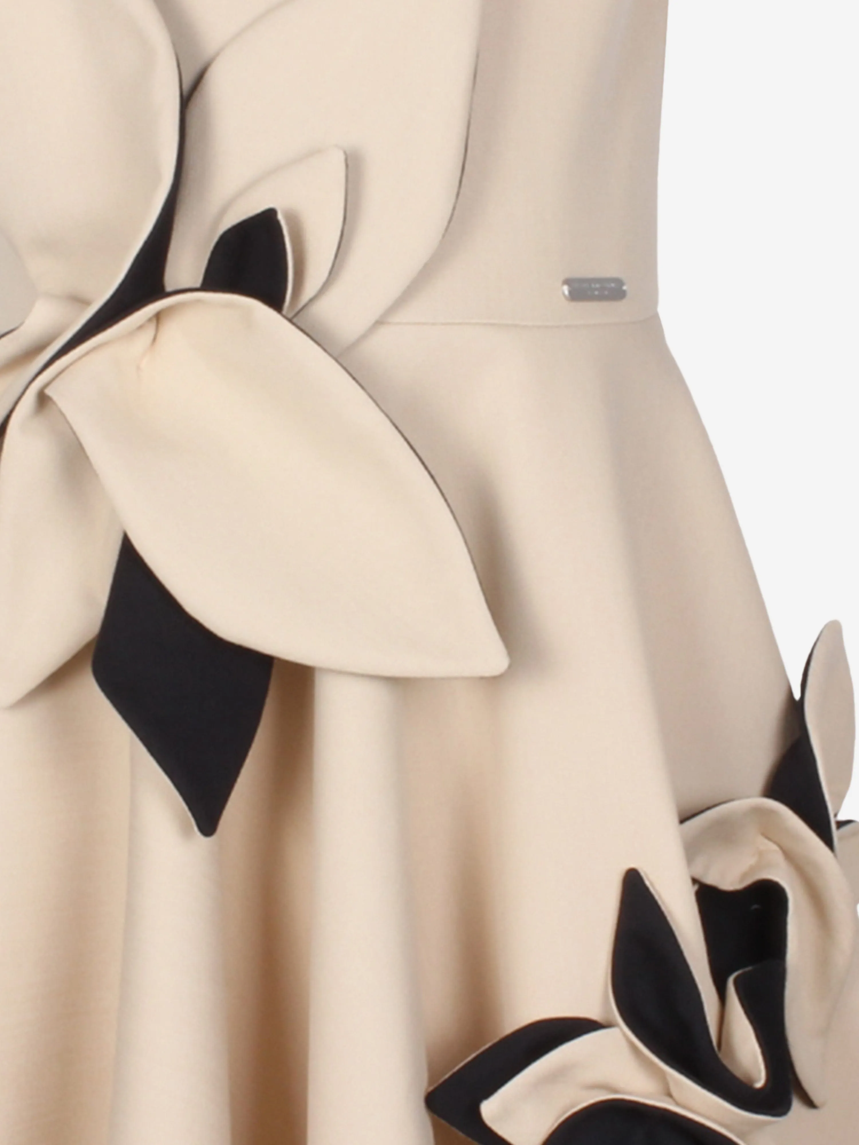 Jessie And James Girls Magnolia Sunset Flower Dress in Beige