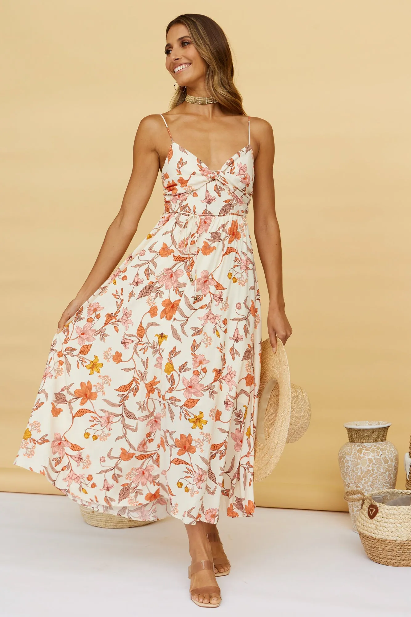 Know The One Maxi Dress Beige