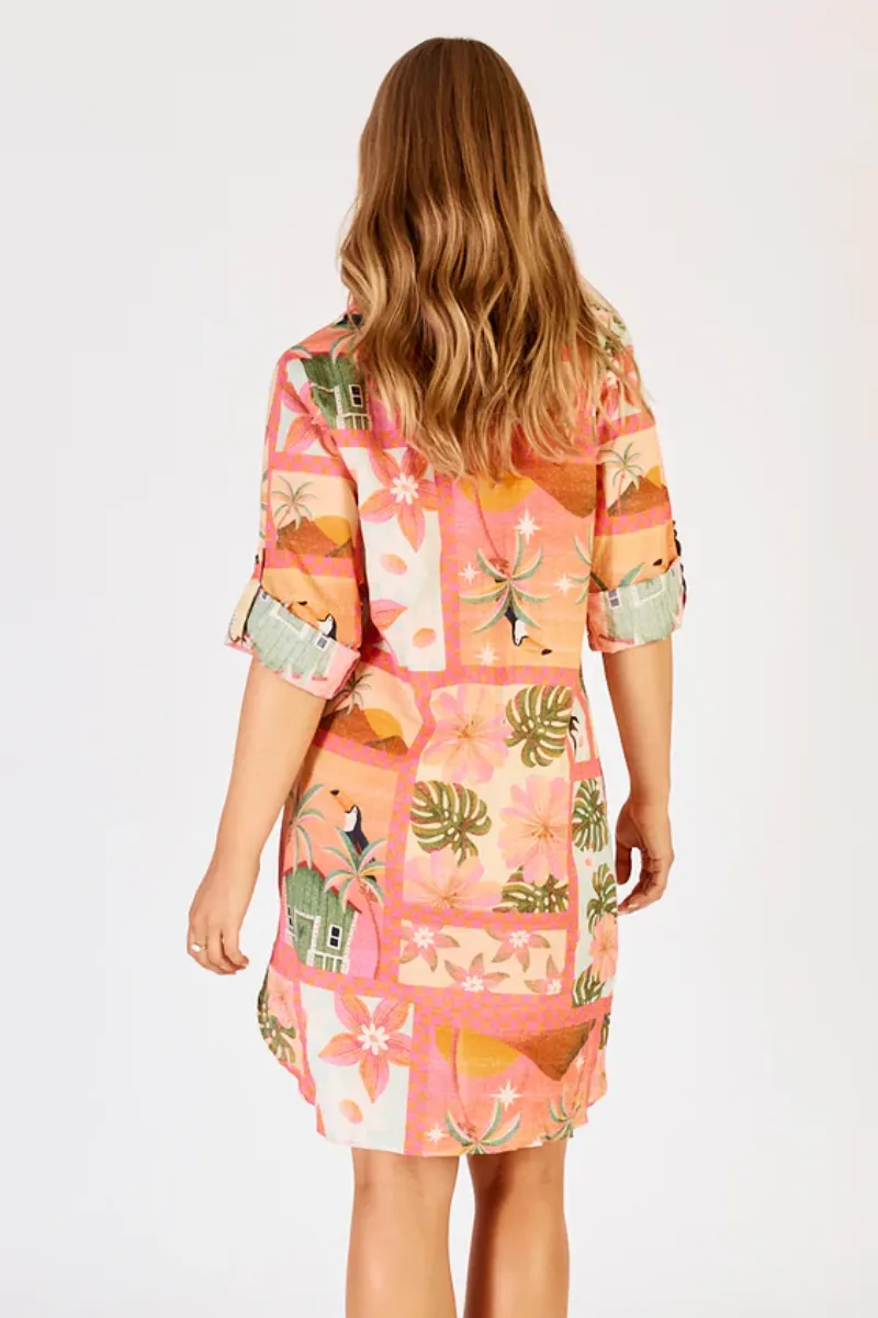 Lula Life Audrey Shirt Maker Coral