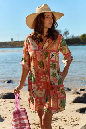 Lula Life Audrey Shirt Maker Coral