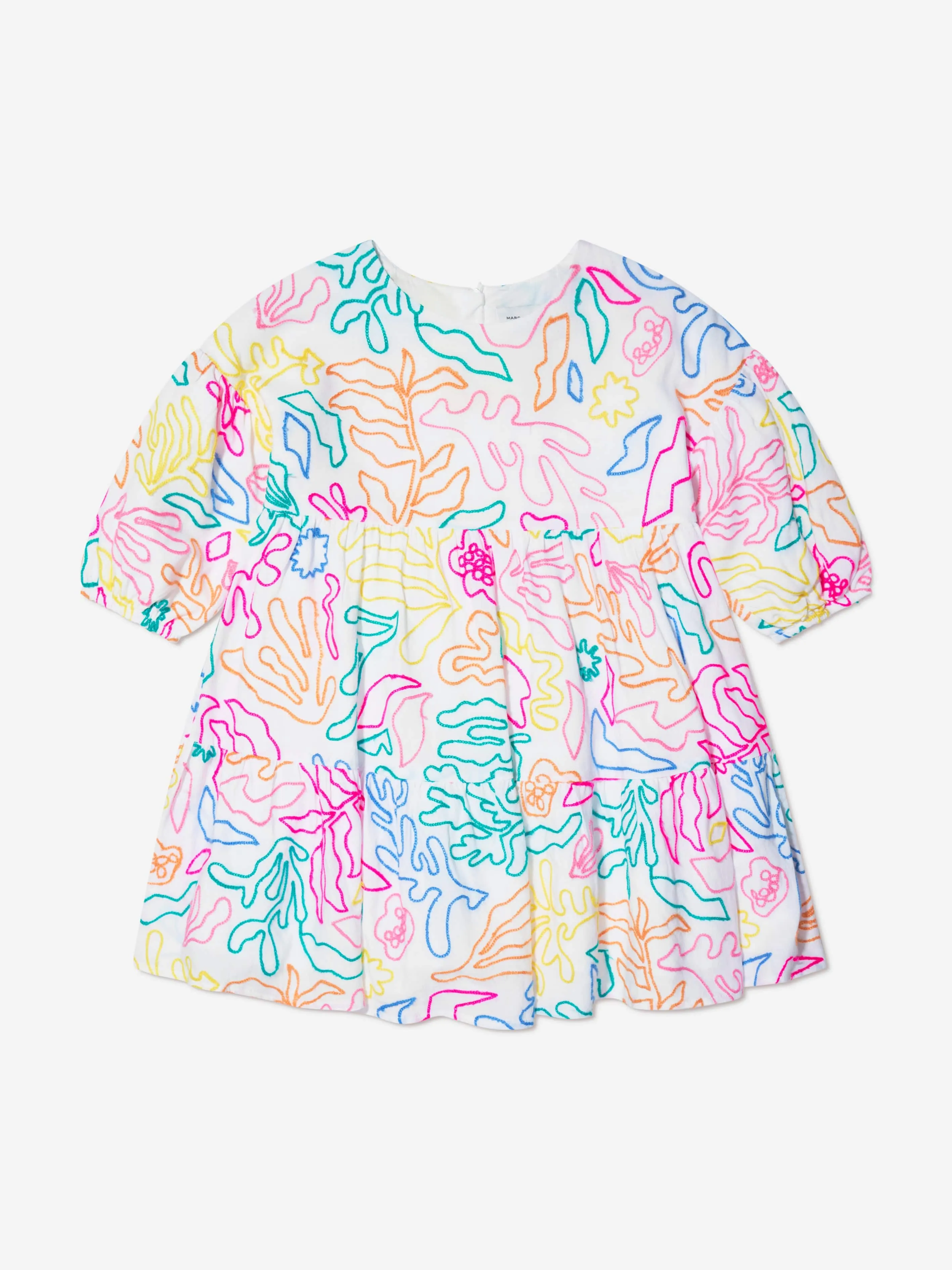 MARC JACOBS Girls Embroidered Dress in White