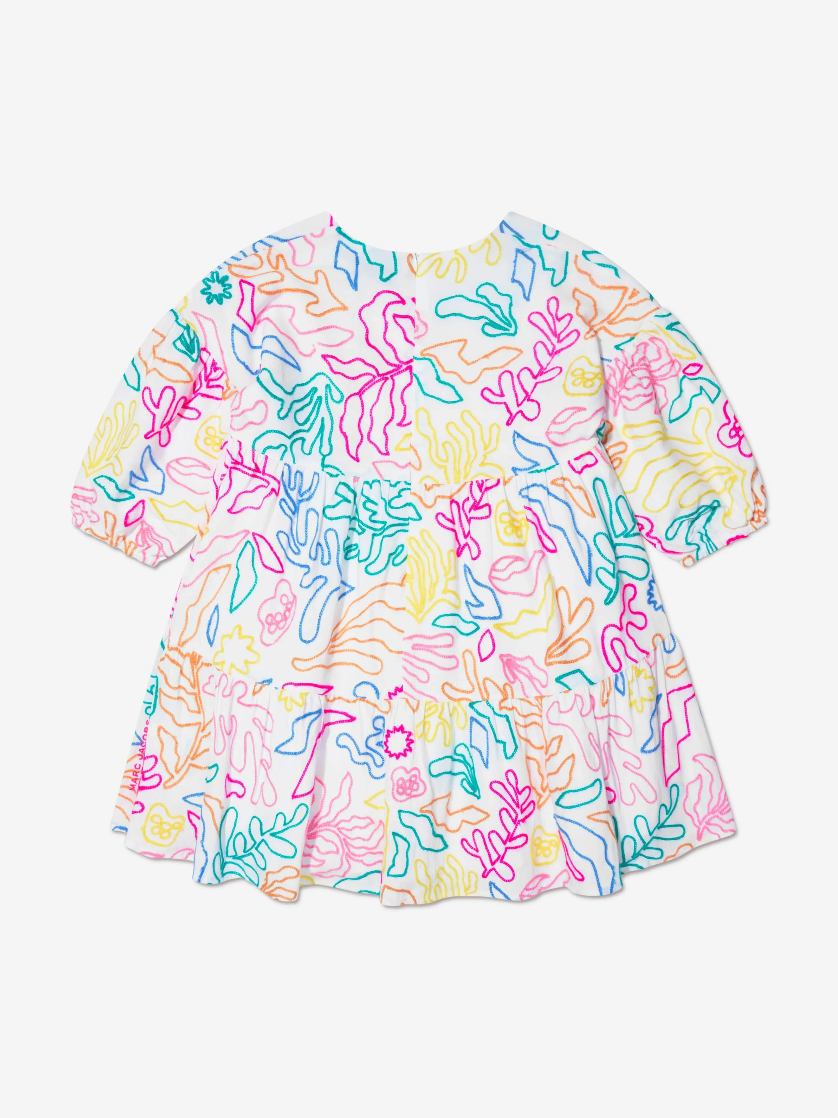 MARC JACOBS Girls Embroidered Dress in White