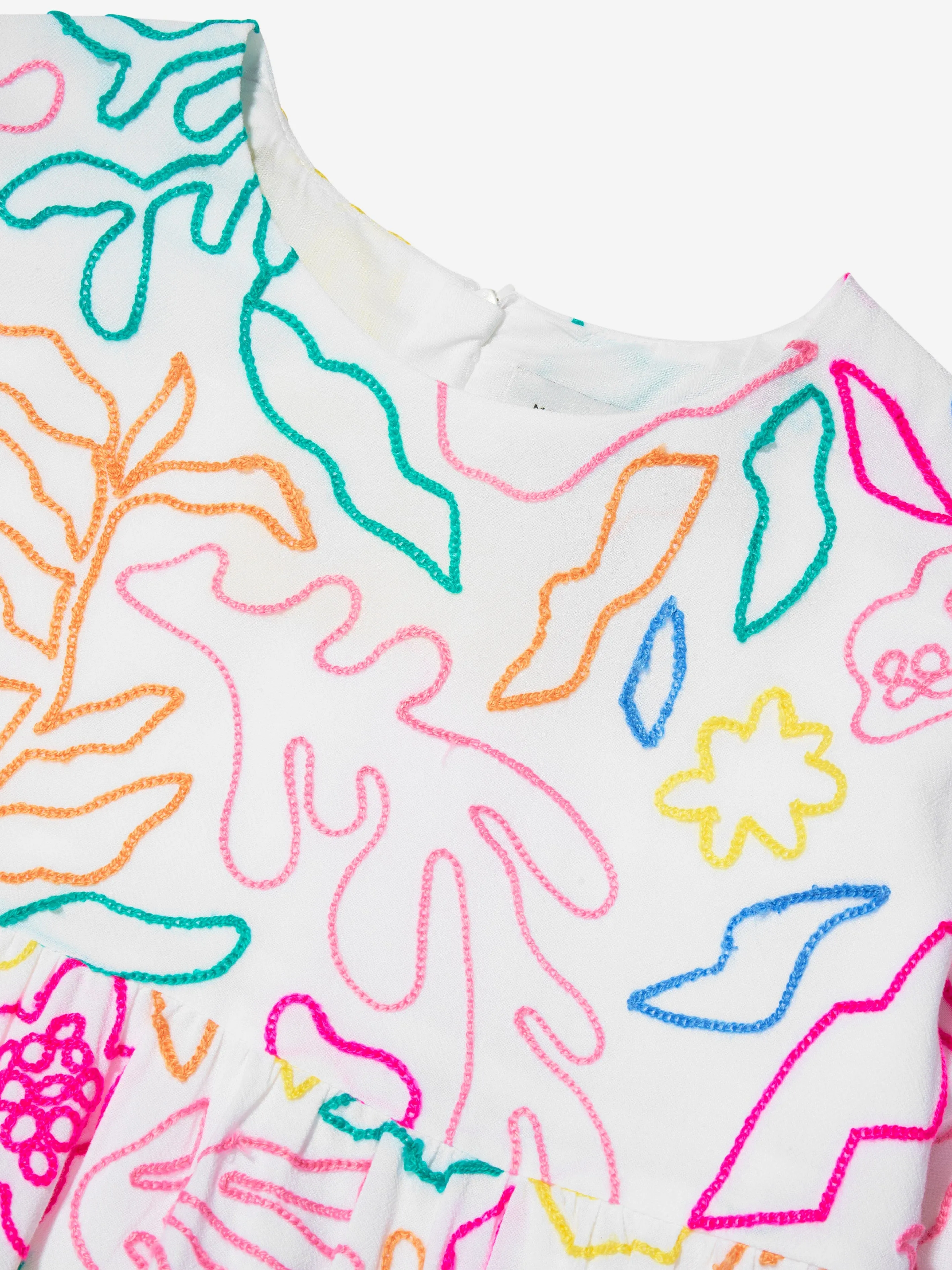 MARC JACOBS Girls Embroidered Dress in White
