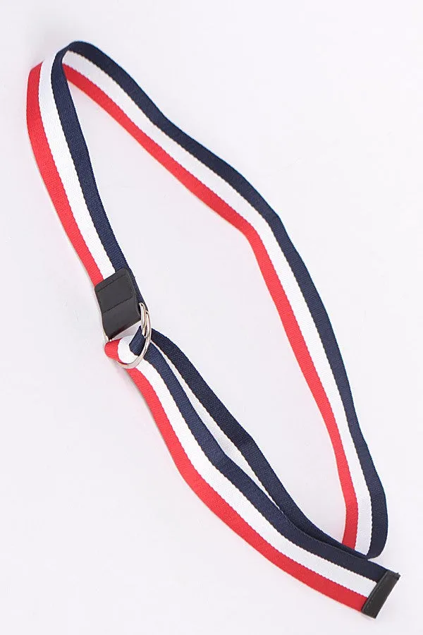 Nautical Stripe Waist Belt
