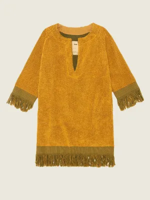 Odilia Terry Dress: Mustard