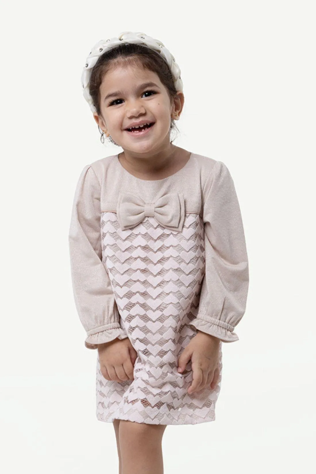 One Friday Beige Solid Dress