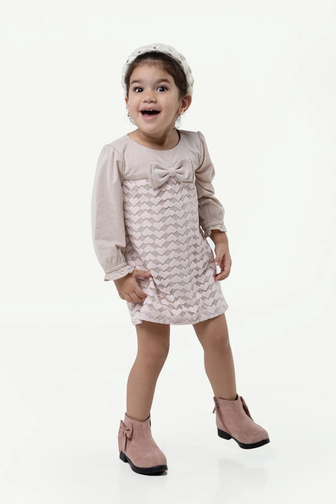 One Friday Beige Solid Dress