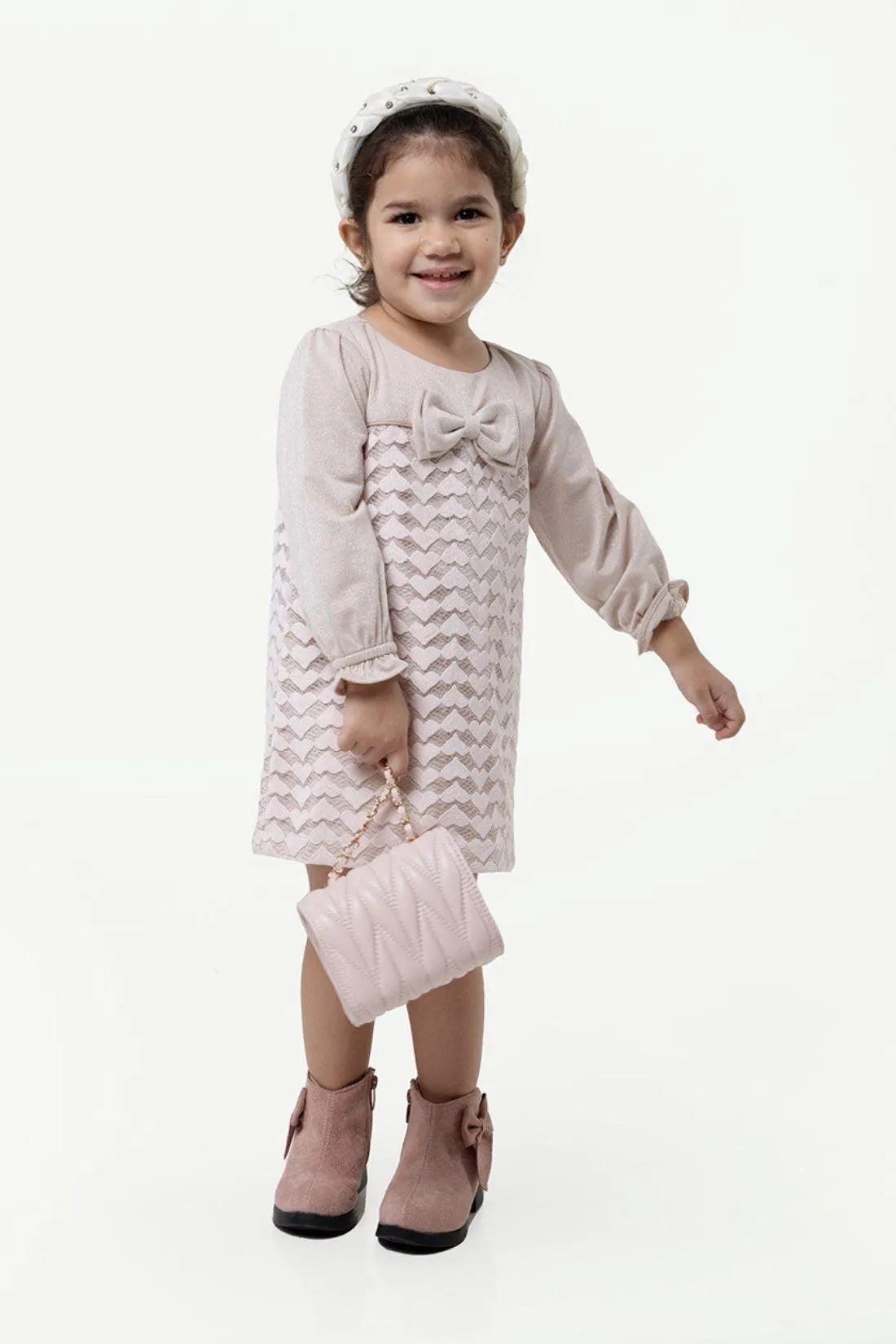 One Friday Beige Solid Dress