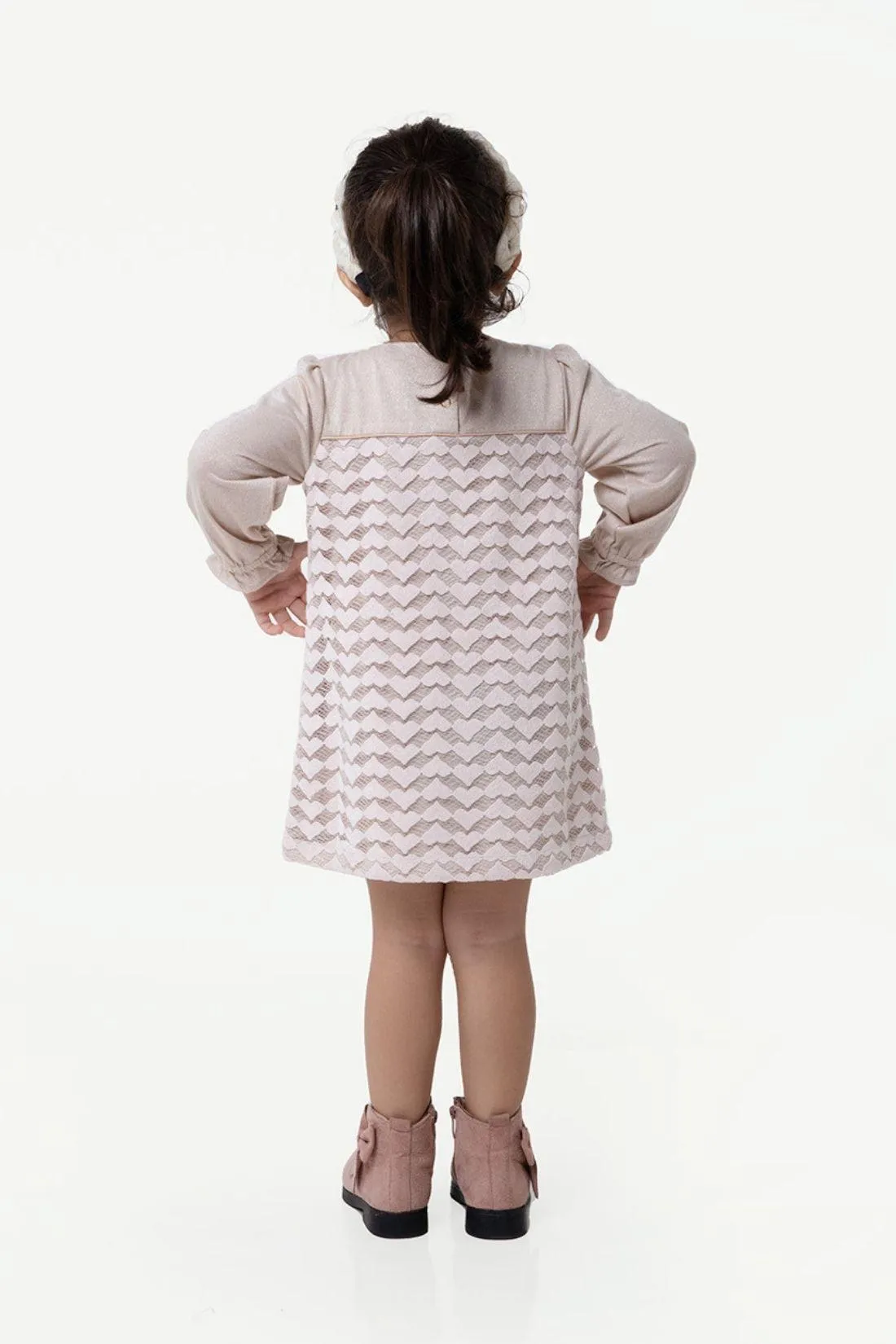 One Friday Beige Solid Dress