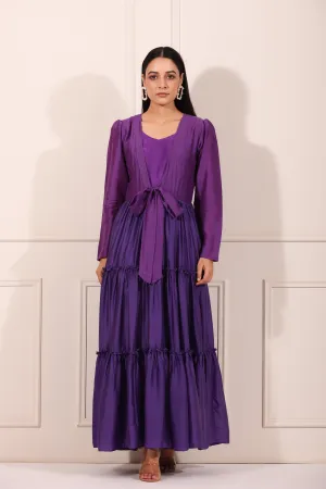 Purple Tiered Dress