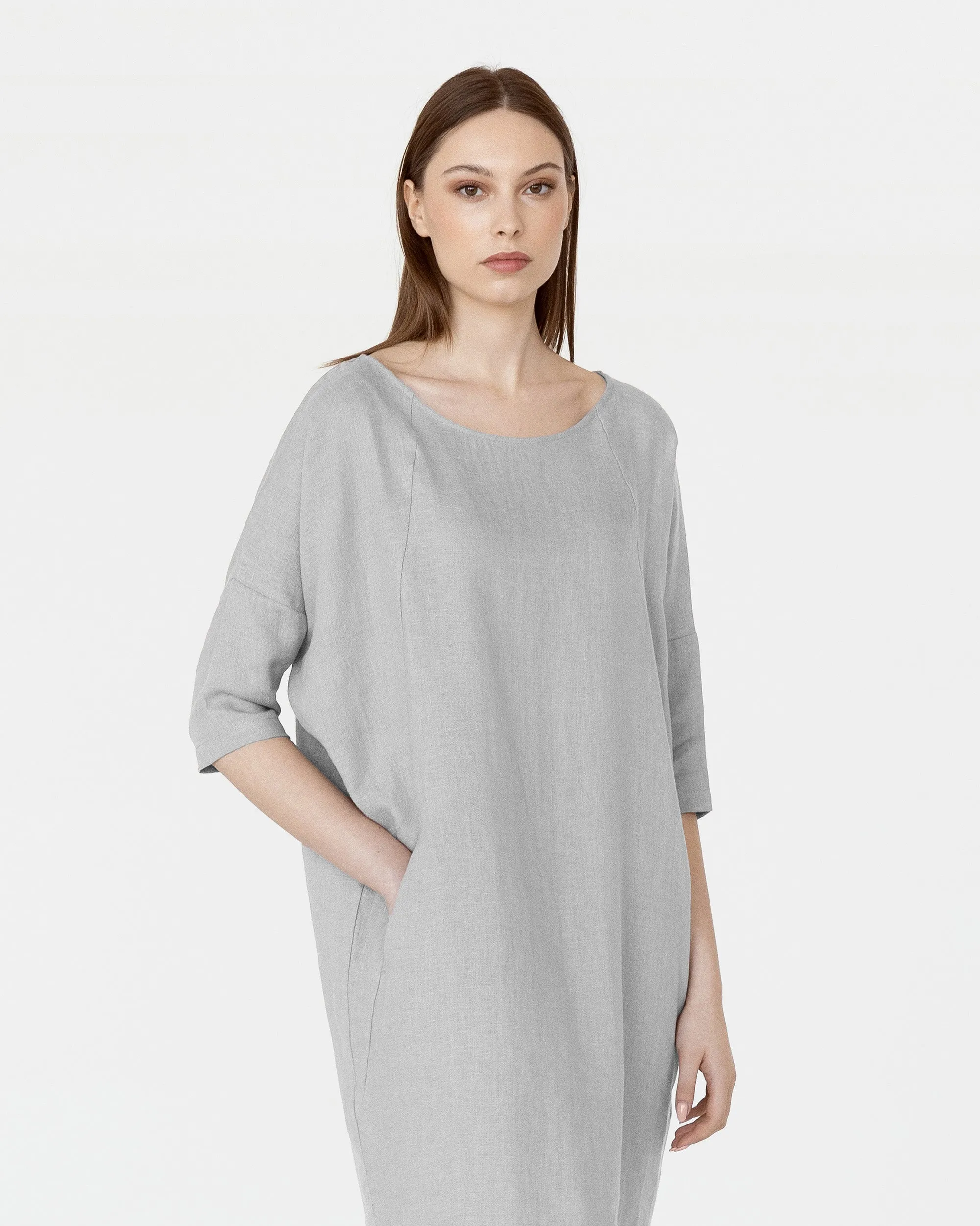 Relaxed fit linen dress ARUBA in Various colors