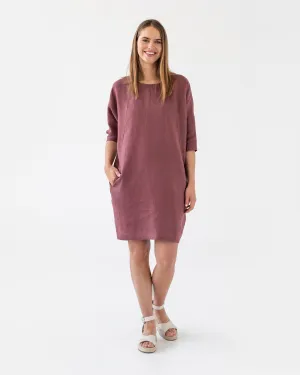 Relaxed fit linen dress ARUBA in Various colors