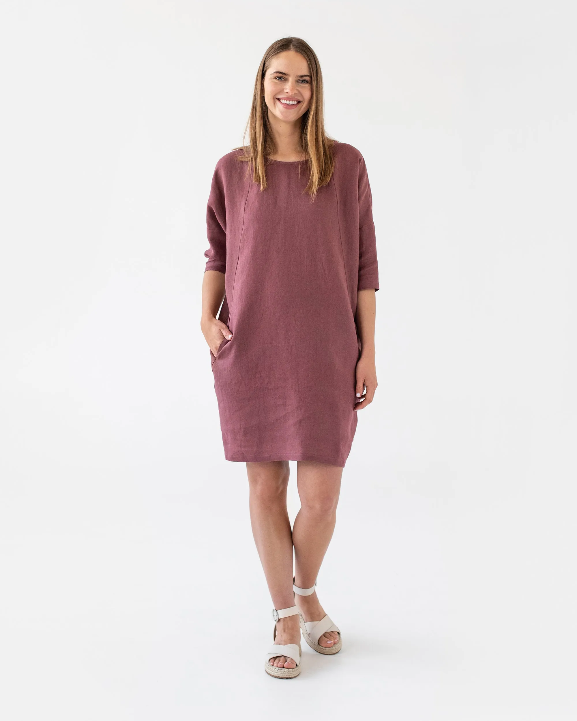 Relaxed fit linen dress ARUBA in Various colors