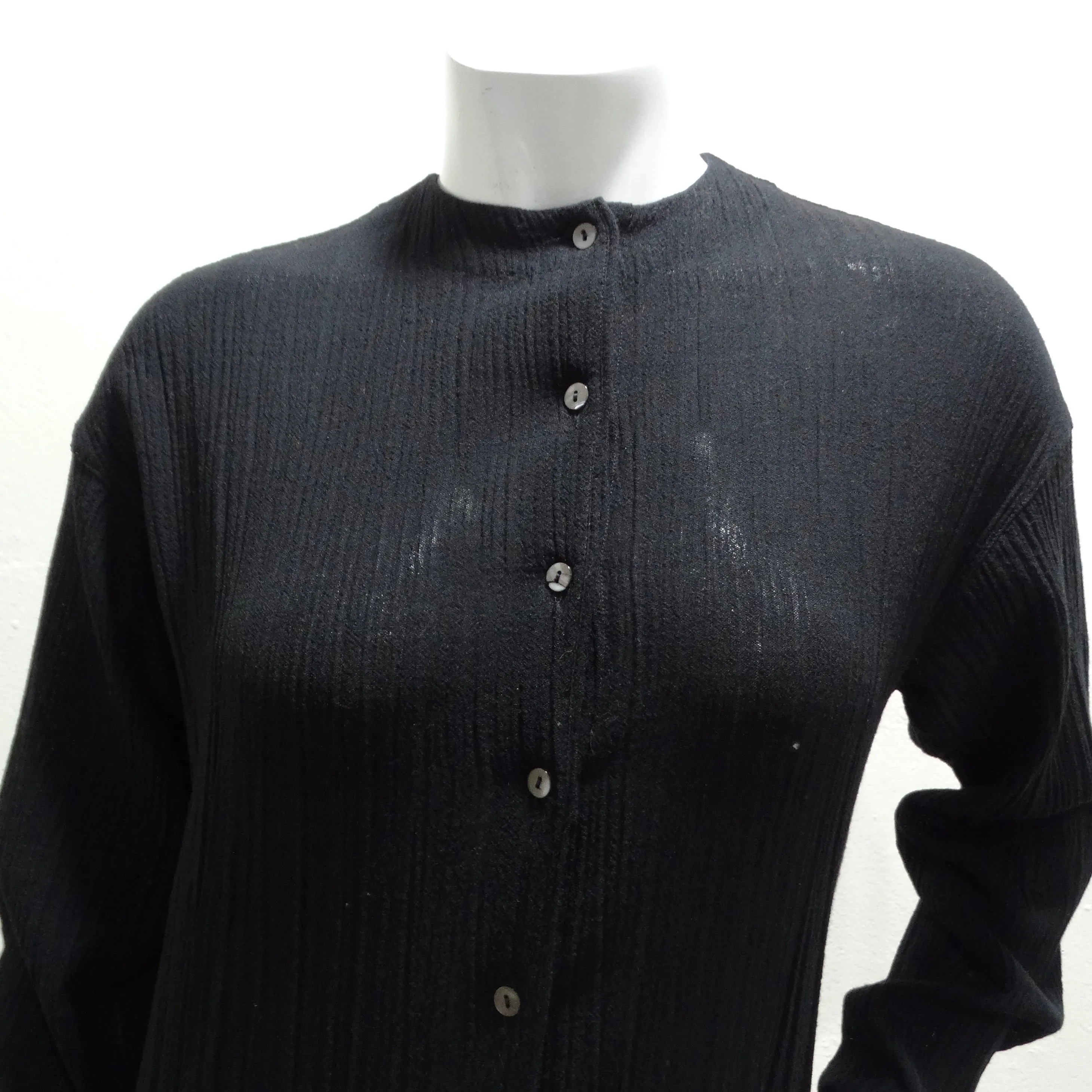 Romeo Gigli 1980s Black Drop Waist Maxi Dress